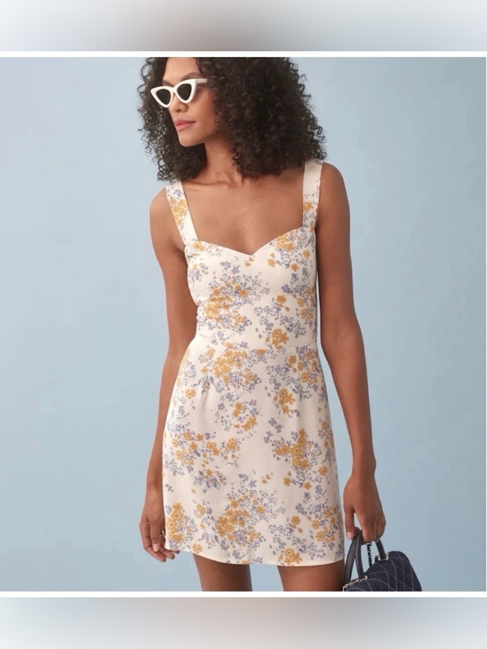 Reformation Humphrey Floral Mini Dress